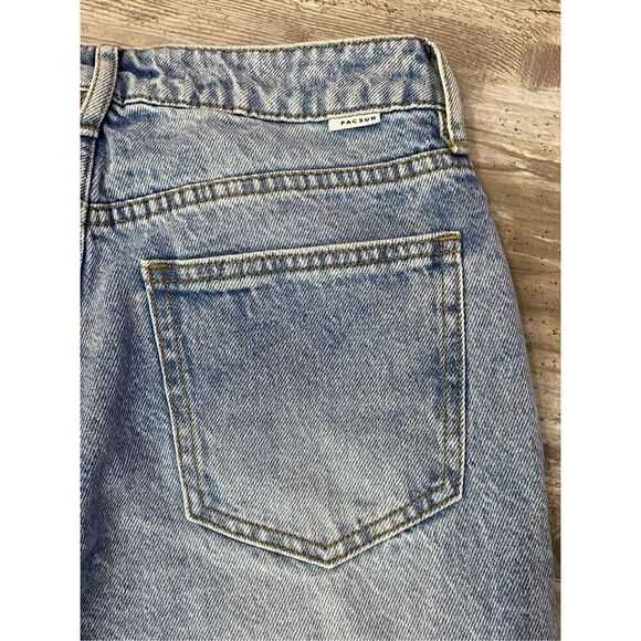 PACSUN Mom Jeans Distressed Cropped Women’s Size 24 Waist - Picture 7 of 7